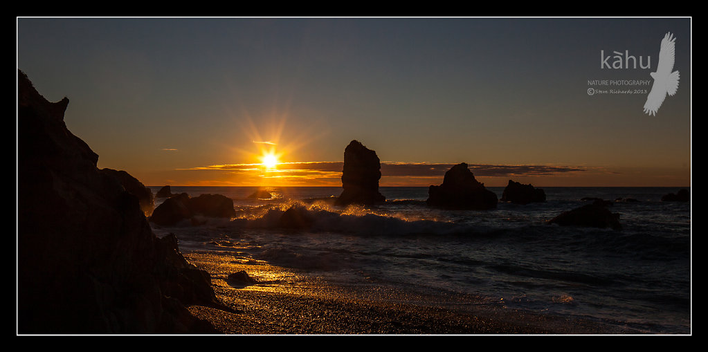 Sunset, Munro Beach, South Westland   SS15